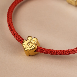 Chow Sang Sang 周生生 999 Gold Charme Fortune Fú Charm for Women & Men 96361C (Bracelet Not Included)