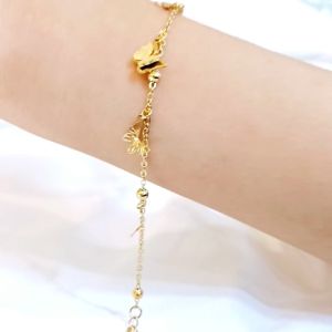 Gelang Rantai Titanium Juntai Kupu2 GLT-489