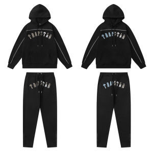 Trapstar Gradient Letter Khăn Đầu Hổ Thêu Lông Cừu Áo Hoodie Áo Nỉ Áo Sweatshirt Bộ Thể Thao Dành Cho Nam Và Nữ Thương Hiệu Tagkita