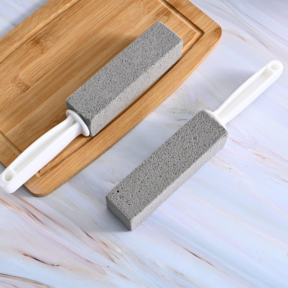 เครื่องหินขัดชักโครก แปรงหินภูเขา สีเทา ล้างห้องน้ำ ไม่ต้องใช้น้ำยา ช่วยขจัดคราบที่ฝั่งลึกอย่างง่ายดาย 398