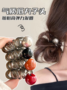 ยางรัดผมสไตล์เกาหลี ยางรัดผมโทรศัพท์มือถือ ยางรัดผมสุดเก๋ ยางรัดผมยืดหยุ่นสูงสำหรับผู้หญิง ยางรัดผมสไตล์เกาหลี