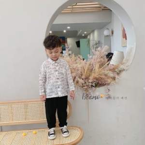 Set sơ mi trắng quần dài bé trai