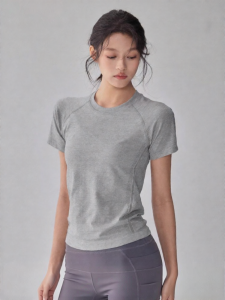 Breathable Quick-dry Yoga T-shirt Elastic Short Sleeved