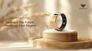 Amovan Nova Smart Ring Premium Quality GPS Sports Heart Rate Blood Oxygen Stress Sleep Temperature Monitor Meditation Ring