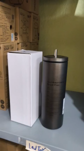 Ly giữ nhiệt americano 600ml mẫu mới - Ly cao kèm ống hút giữ nhiệt