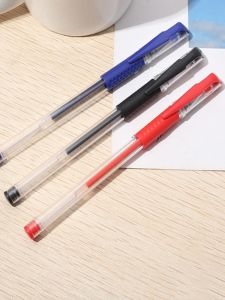 Aipei Er 0.5 Bullet Gel Pen Ball Pen Signature Pen Large Capacity Carbon Pen with Refill 0.38 Syringe Core