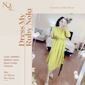 DRESS MY RUBI BY NOLA COLLECTION/DRESS WANITA