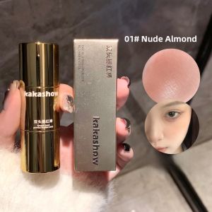 Herorange Water Light Highlighting Blush Stick Korean Style Translucent Natural Looking Cheek Color with Blending Brush