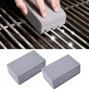 1-4pcs BBQ Grill Cleaning Brush Brick Block Barbecue Cleaning Stone Pumice Brick For Barbecue Rack Outdoor Kitchen BBQ Tools