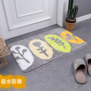 Water Absorbent Bathroom Anti-Slip Mat Bedroom Door Carpet Entrance Mat Kitchen Dirt Resistant Foot Pad Toilet Mat Pad