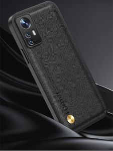 Poco F6 2024 Magnetic Cross Grain Leather Casing For PocoF6 Poco F6 6F F 6 Pro F6Pro 4G 5G Matte Hard PC Shockproof Phone Case Luxury Leather Soft TPU Edge Back Cover