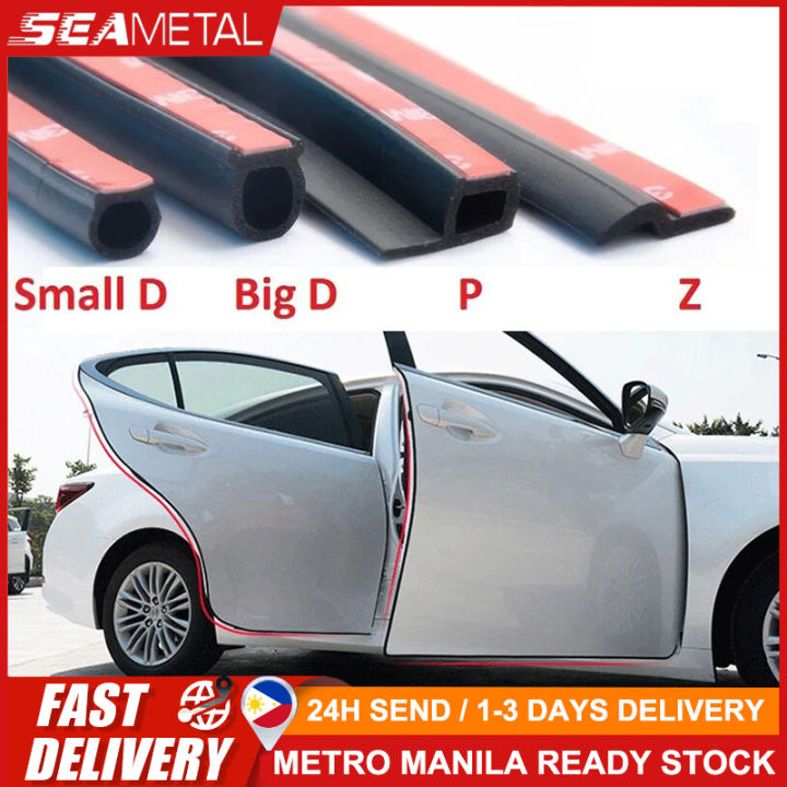 Seametal 4 Meters Shape P Z Big Small D Car Door Rubber Seal Trunk Hood