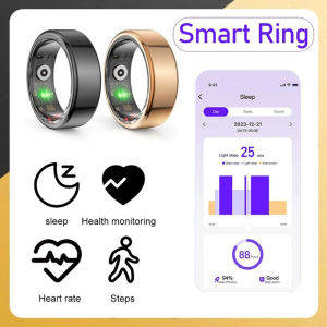 Comfortable Smart Ring: IP68 & 5ATM Waterproof Heart Rate & Blood Oxygen Monitor
