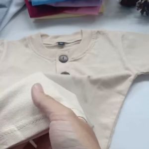 Kaos Kancing Depan Lengan Pendek Bayi Dan Anak Laki-Laki (Usia 3 Bulan Sampai 2 Tahun) - Model Basic, Bahan Cotton Combed (Murah)