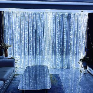 Garland Wedding Fairy Light 3/6M LED 8 Mode Christmas Light USB Curtain String Lamp Party Birthday Wall Decoration Holiday Decor