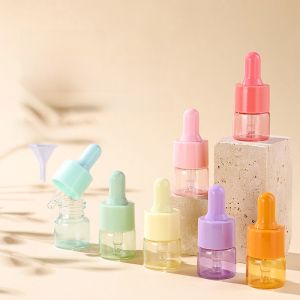 Portable Travel Essential Oil Sample Bottle Glass Squeeze Head Dropper Bottle Walnut Oil Container Mini Size Empty Bottle