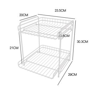 MINGZHIYIFAN | Kitchen Storage Rack Pot Organizer