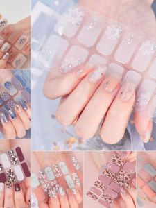 ติดเล็บแบบเต็มนิ้ว ติดทนนาน กันน้ำ ติดง่าย ไม่ต้องทาสีเล็บ ติดง่าย ติดแน่น ดูดซับความชื้น ไม่ติดแน่นอน