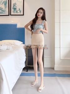 Tik Tok Hotsale Women Double Layer Ice Silk Safety Pants With Compartments Cover Parts 冰丝无痕双层防走光女生打底裤 Seluar Dalam Wanita Dua Lapis Ready Stock 107773 - ZK MALL