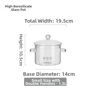 Multifunctional Heat-Resistant Glass Pot