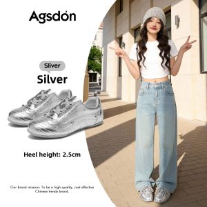 Agsdon | Silver Miu Style Ballet Training 2026 New Athletic Casual Shoes