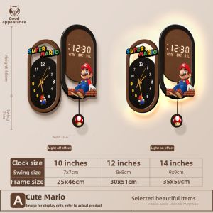 HAOJIUBUJIAN | Wall Mounted Digital Calendar Clock Double-sided