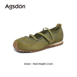 Agsdon | Retro Ballet Square Toe Mary Jane Shoes Women
