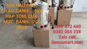 XẢ KHO nồi nấu phở cháo canh nước...20L inox