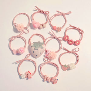 High Elasticity Cartoon Hair Ties for Girls Baby Hair Bands Non-Damaging Hair Accessories Korean Style Childrens Fashion Accessories
