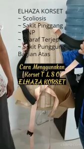Korset Penyangga Tulang Belakang Punggung Korset TLSO Korset Terapi Syaraf Terjepit ELHAZA KORSET