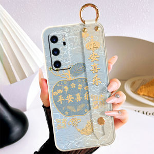 Huawei P40 pro Soft Silicone Phone Case with Strap Creative Protective Cover Anti-fall Neck Chain Crossbody Bag Suitable Models