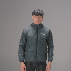 Terrel basic windbreaker jacket dark grey