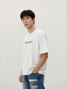 Semir | Letter Print Fashion Loose Round Neck T-Shirt