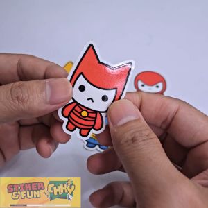 Stiker Pelindung Uang Warna-Warni - Superhero Kartun Anak Volume 1