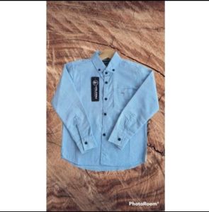 kemeja anak laki laki umur 3-10th lengan panjang bahan katun oxsford