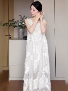 DANTING | French Lace White Mini Dress