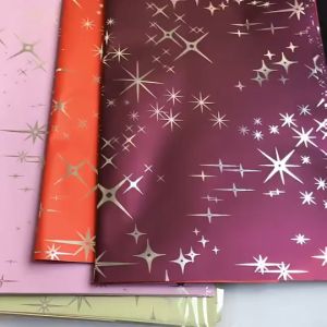 20 LEMBAR Flower Wrapping Paper Cellophane BIcolor Dua Warna Solid Kertas Buket Bunga Florist KB6022