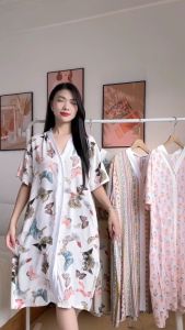 Váy ngủ nữ dễ thương đầm ngủ mặc nhà freesize thoải mái chất vải lanh lụa cotton tự nhiên thoáng mát nhiều màu mã VAV0222