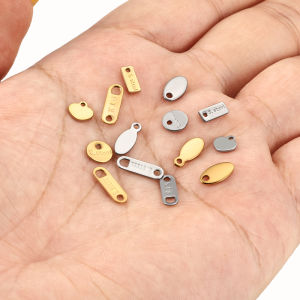 Stainless Steel Tail Pendant Jewelry diy Necklace Bracelet Accessories 18k Gold Extension Chains Charms