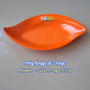Piring Mangga 10" Melamine - Golden Dragon P1110