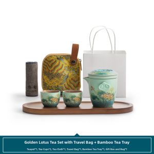 SANXUN | Portable Travel Tea Set 1 Pot 2 Cups