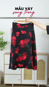 Chân váy thiết kế trang nhã nổi bật chất liệu Chéo mịn thương hiệu Thiều Hoa CV5L0352