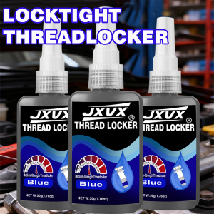 50ml Threadlocker Medium Strength Anaerobic Adhesive Screw Adhesive Lock Tight Seal Automotive Grade GlueReplaces Washers Rustproof Fasteners and Metals Glue to Prevent Loosening and Anti-Slip1-6pcs.