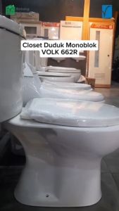Closet Duduk Volk One Piece Toilet / VOLK 9009 / Ekonomis