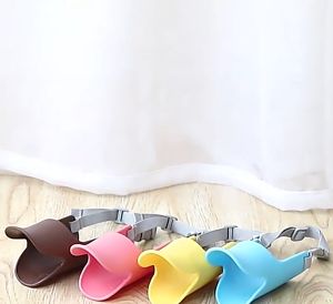 BRANGUS ANJING PENUTUP MULUT HEWAN BENTUK BEBEK SILIKON ANTI GIGIT DOG MEDIUM