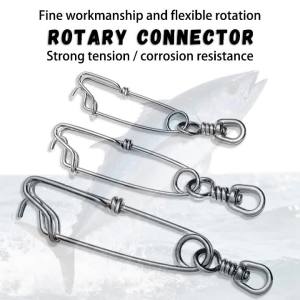 1 Máy Tính Thép Không Gỉ Câu Cá Kết Nối Chịu Lực Xoay Vòng Đa Năng Móc Kết Nối Ánh Sáng Phụ Kiện Cho Câu Cá Biển