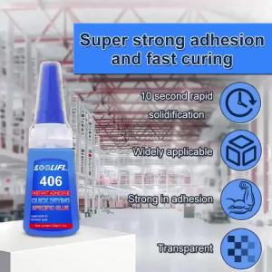 LOOLIFL | Foolifl 20g 406 Quick Drying Nail Art Glue No Uv Needed Strong Adhesion for False Press on Nails Acrylic Tips and Rhinestones