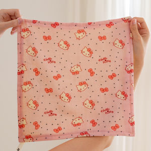Khăn Mặt Cotton Kitty Màu Hồng Cho Trẻ Em 6 Lớp Khăn Mặt Cotton Nguyên Chất Khăn Mặt Cotton A-class Khăn Vuông Dùng Để Rửa Mặt