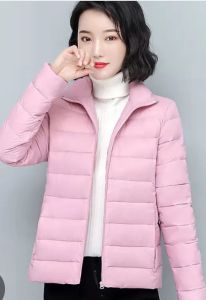 Padded Womens 2022 Autumn and Winter New Slim Short Small Padded Jacket Large Size Light and Thin Down Padded Jacket Winter Coat Trendy Large Size