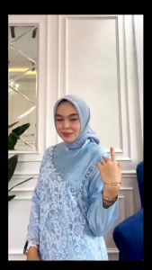 UNAYIRA gamis brukat mermaid payet mutiara utk Raya lebaran kondangan pesta bridesmaid seragaman